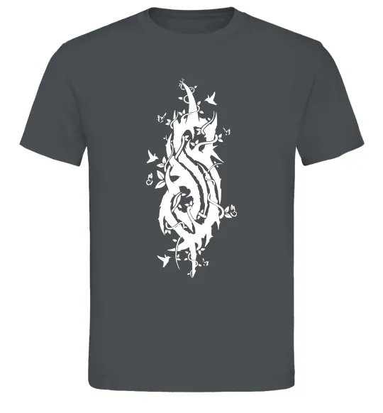Чоловіча футболка Slipknot logo nature Графіт фото