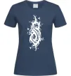 Жіноча футболка Slipknot logo nature Темно-синій фото