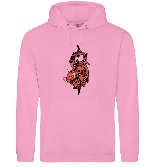 Женская толстовка (худи) Slipknot logo art Розовый фото