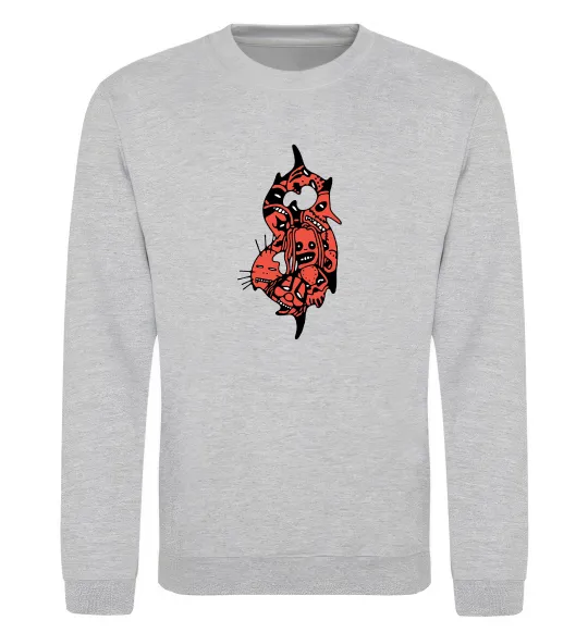 Світшот Slipknot logo art Сірий меланж фото