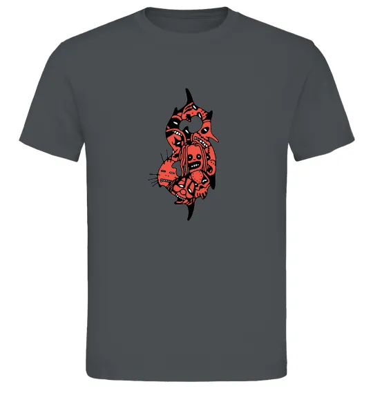 Чоловіча футболка Slipknot logo art Графіт фото