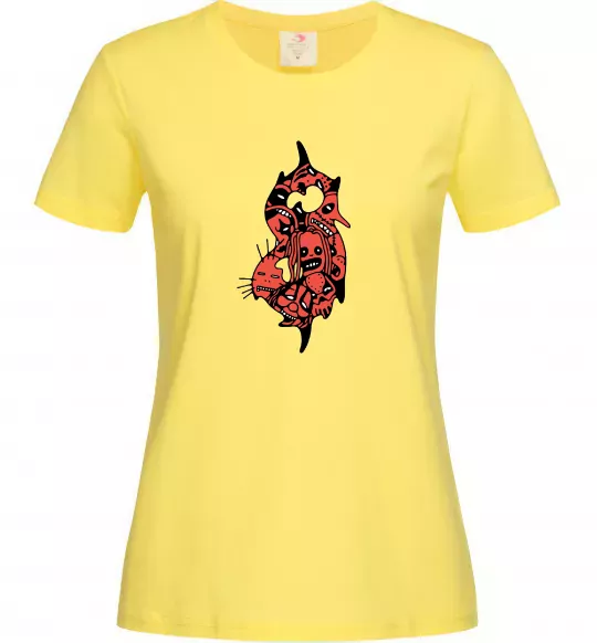 Женская футболка Slipknot logo art Лимонный фото