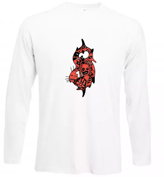 Лонгслив Slipknot logo art Белый фото