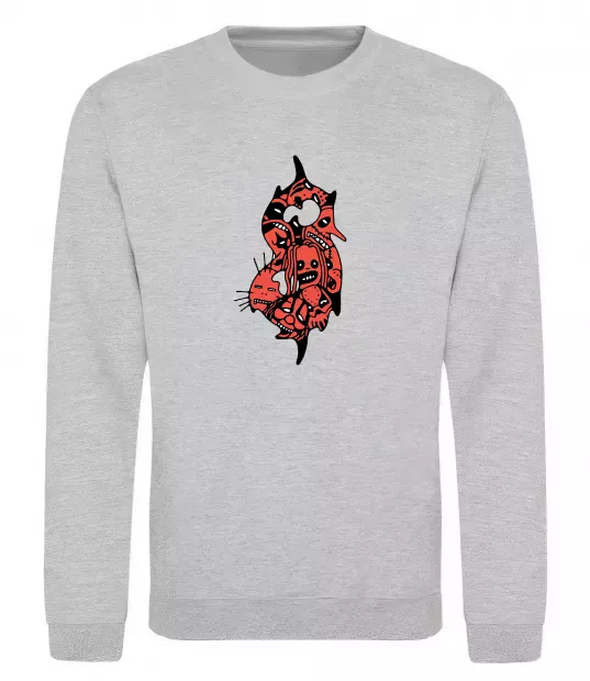 Світшот Slipknot logo art Сірий меланж фото