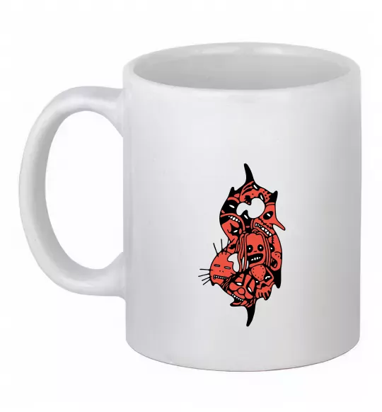 Чашка керамическая Slipknot logo art Белый фото