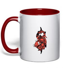 Чашка с цветной ручкой Slipknot logo art