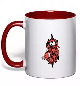 Чашка з кольоровою ручкою