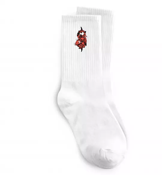 Шкарпетки Slipknot logo art Білий фото