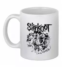Чашка керамическая Slipknot rock Белый фото