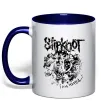 Чашка з кольоровою ручкою Slipknot I am hated Глибокий темно-синій фото