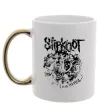 Чашка з кольоровою ручкою Slipknot I am hated Золото фото
