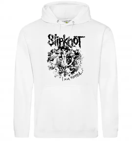 Жіноча толстовка (худі) Slipknot I am hated Білий фото