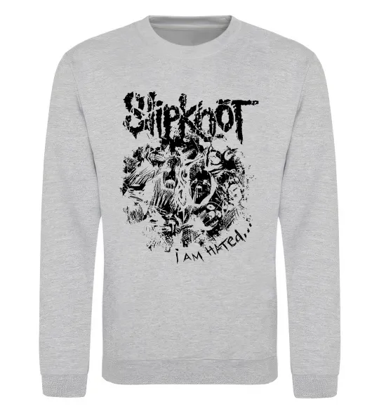 Світшот Slipknot I am hated Сірий меланж фото