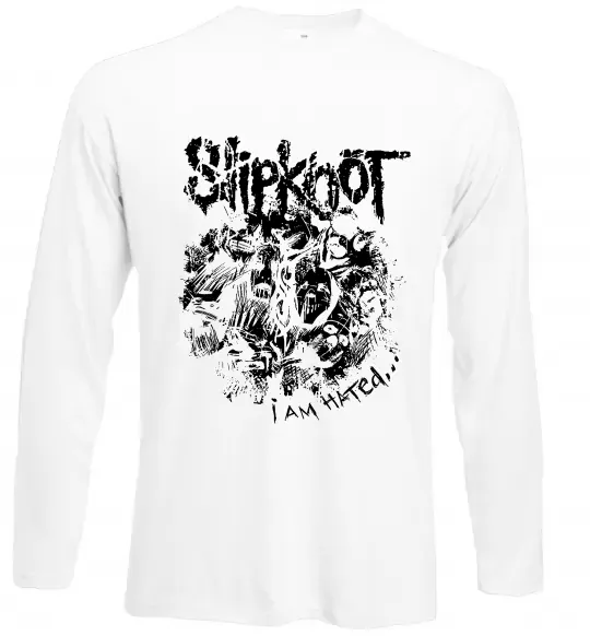 Лонгслів Slipknot I am hated Білий фото