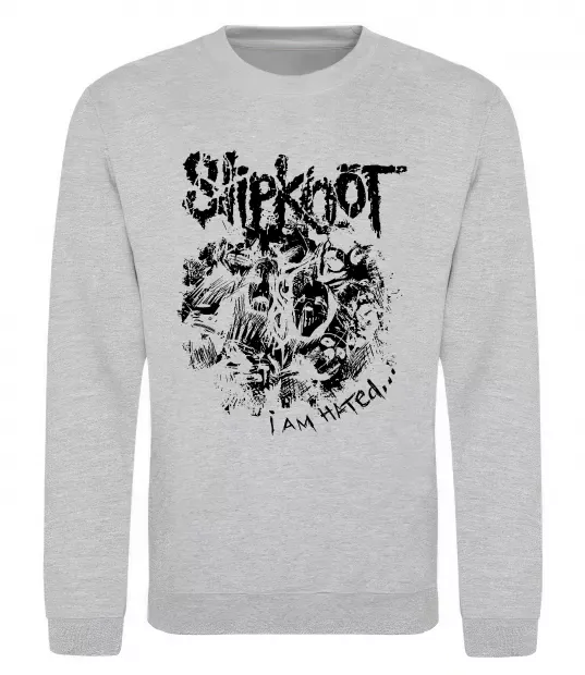 Світшот Slipknot I am hated Сірий меланж фото