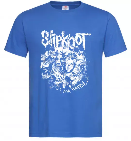 Мужская футболка Slipknot I am hated Ярко-синий фото