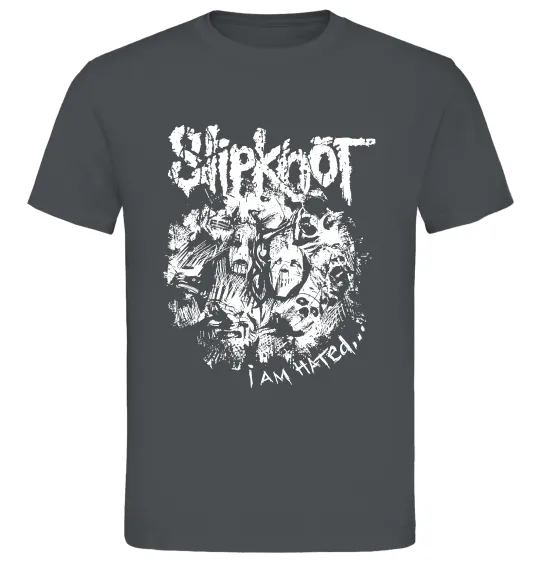 Мужская футболка Slipknot I am hated Графит фото