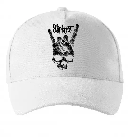 Кепка Slipknot hand skull Белый фото