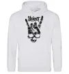Жіноча толстовка (худі) Slipknot hand skull Сірий меланж фото
