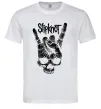 Мужская футболка Slipknot hand skull Белый фото