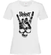 Жіноча футболка Slipknot hand skull Білий фото