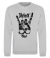 Світшот Slipknot hand skull Сірий меланж фото