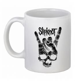 Чашка керамічна Slipknot hand skull