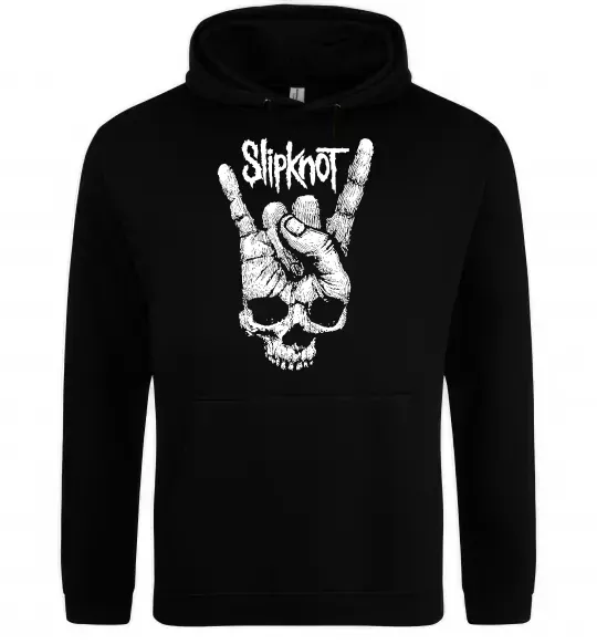 Чоловіча толстовка (худі) Slipknot hand skull Чорний фото