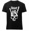 Чоловіча преміум футболка Slipknot hand skull Чорний фото