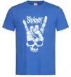 Мужская футболка Slipknot hand skull Ярко-синий фото