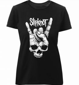 Жіноча преміум футболка Slipknot hand skull Жіноча преміум футболка Slipknot hand skull