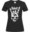 Жіноча футболка Slipknot hand skull Чорний фото