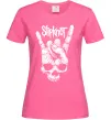 Жіноча футболка Slipknot hand skull Яскраво-рожевий фото