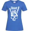 Жіноча футболка Slipknot hand skull Яскраво-синій фото
