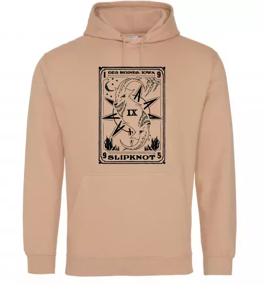 Чоловіча толстовка (худі) Slipknot des moines iowa Пісочний фото