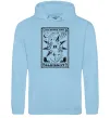 Мужская толстовка (худи) Slipknot des moines iowa Голубой фото