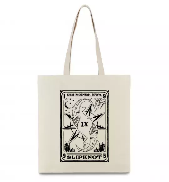 Эко-сумка Slipknot des moines iowa Бежевый фото