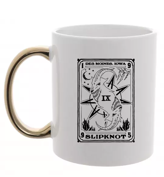 Чашка с цветной ручкой Slipknot des moines iowa Золото фото