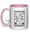Чашка с цветной ручкой Slipknot des moines iowa Нежно розовый фото