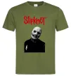 Мужская футболка Slipknot Corey Taylor Оливковый фото