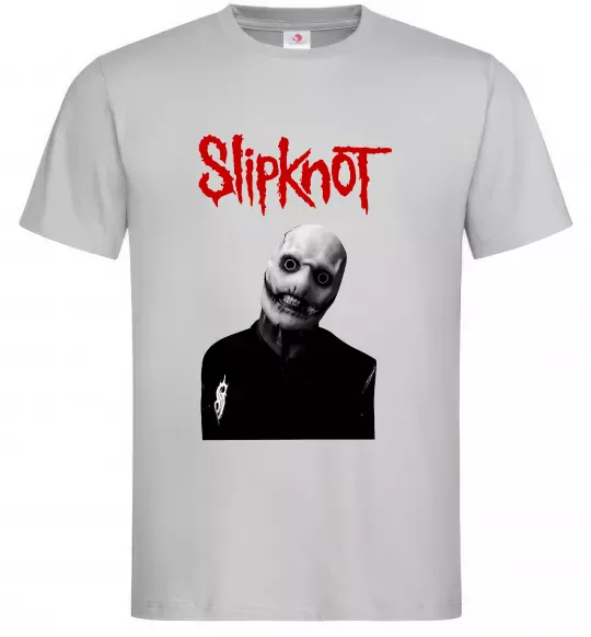Мужская футболка Slipknot Corey Taylor Серый фото