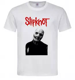 Чоловіча футболка Slipknot Corey Taylor Білий фото