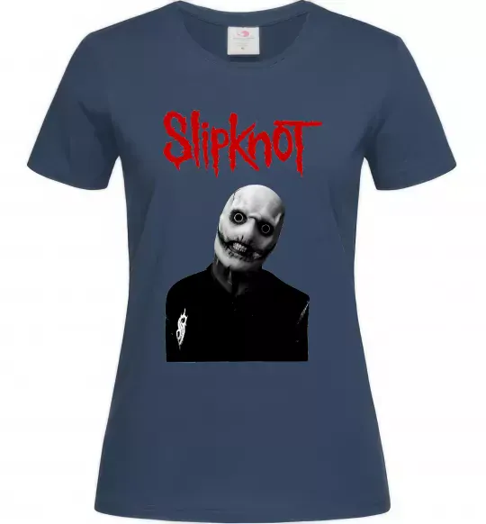Женская футболка Slipknot Corey Taylor Темно-синий фото