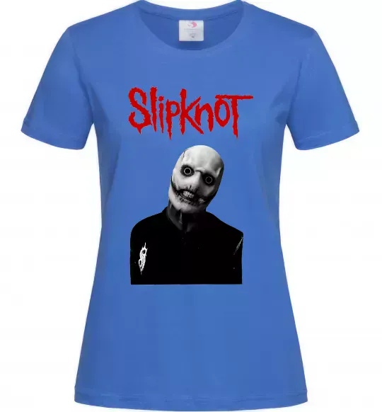 Женская футболка Slipknot Corey Taylor Ярко-синий фото