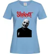 Женская футболка Slipknot Corey Taylor Голубой Женская футболка Slipknot Corey Taylor Голубой фото