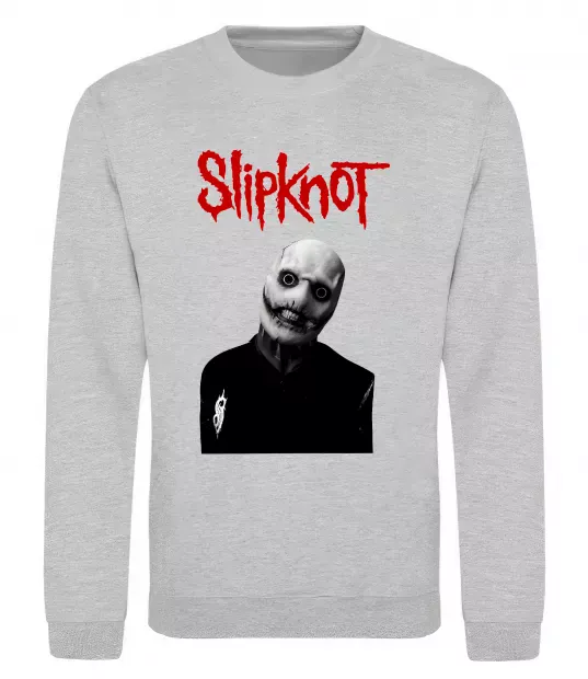 Свитшот Slipknot Corey Taylor Серый меланж фото