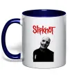 Чашка з кольоровою ручкою Slipknot Corey Taylor Глибокий темно-синій фото
