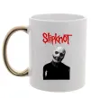 Чашка з кольоровою ручкою Slipknot Corey Taylor Золото фото