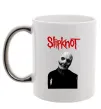 Чашка з кольоровою ручкою Slipknot Corey Taylor Срібло фото