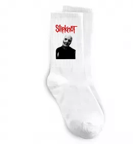 Шкарпетки Slipknot Corey Taylor Білий фото